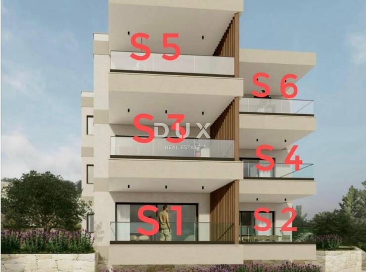 Trogir, Čiovo, 3-sobni stan na 1. katu s balkonom, 62,04 m² — fotografija 4