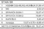 Prodaje se stan S8 površine 78,07 m², smješten na drugom katu  stambene ... — fotografija 5