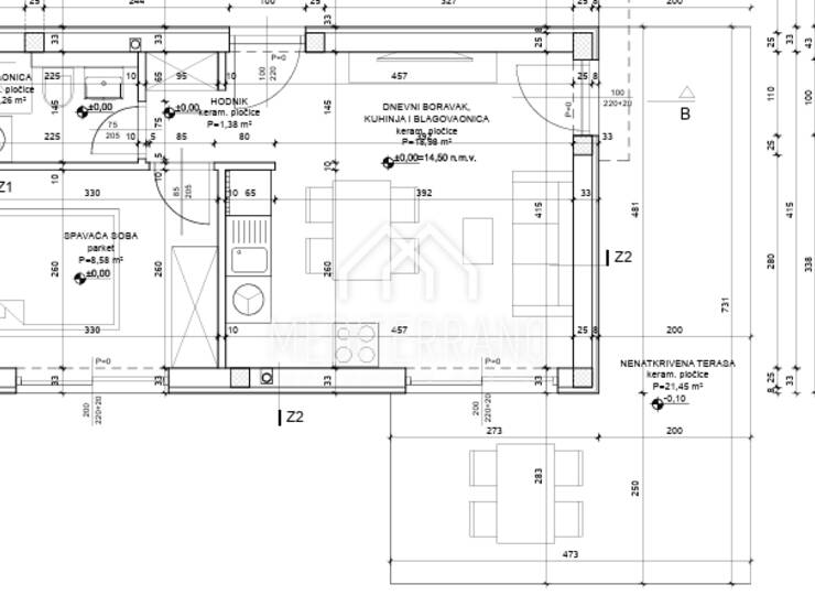 Jednosoban apartman s dvorištem, novogradnja — fotografija 3