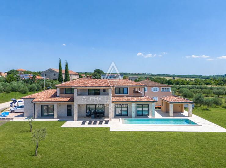 Istra, Poreč : Kamena vila s bazenom i pogledom na more — fotografija 3