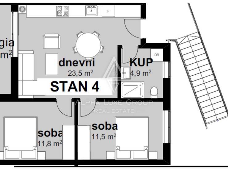 Istra, Tar : Novi stan s 2 spavaće sobe, 58,10 m² — fotografija 2