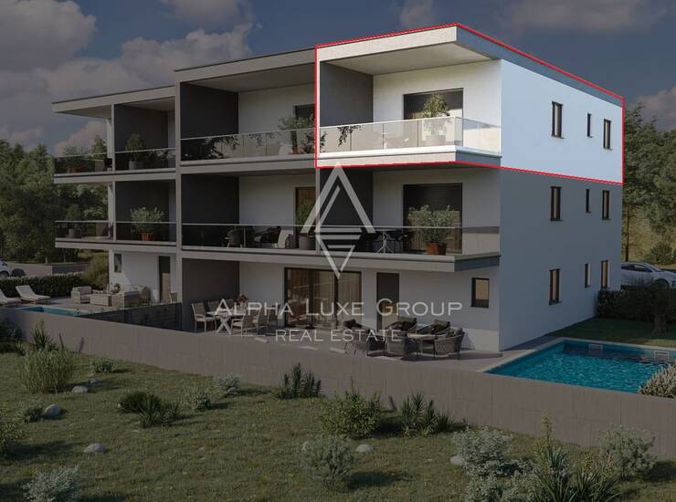 Istra, Novigrad: stan na 2. katu s pogledom na more, centar