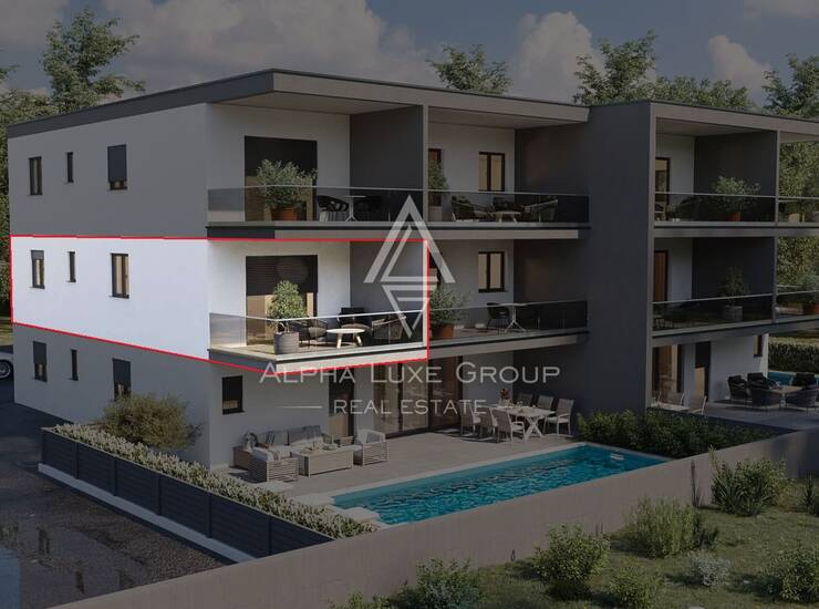 Istra, Novigrad: stan na prvom katu s pogledom na more