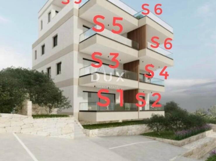 Trogir, Čiovo, 3-sobni penthouse s krovnom terasom, 94,72 m² — fotografija 6