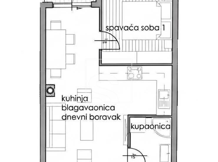 Novogradnja Pula, stan 40m2, 4.kat, lift — fotografija 2