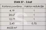Novogradnja Pula, stan 44m2, 3.kat, lift — fotografija 3