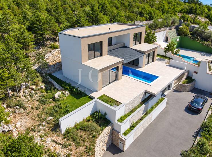 Crikvenica, Dramalj - moderna vila s bazenom i panoramskim pogledom — fotografija 6