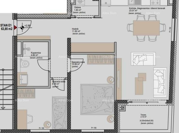 Prodajemo moderne stanove u novom projektu, koji se sastoji od 4 zgrade, na... — fotografija 2