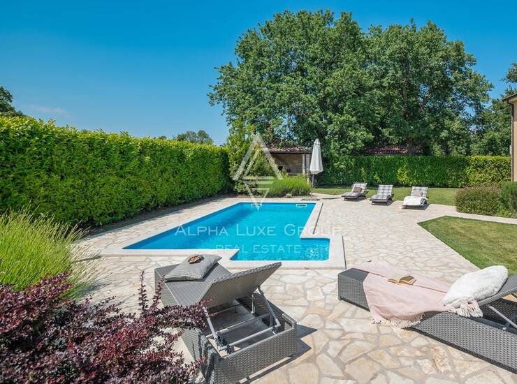 Istra, Poreč : Kamena vila s bazenom i vrtom — fotografija 2