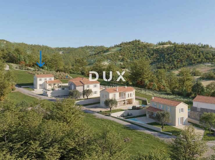 Pićan, građevinsko zemljište, 461 m², projekt katnice, bazen — fotografija 3