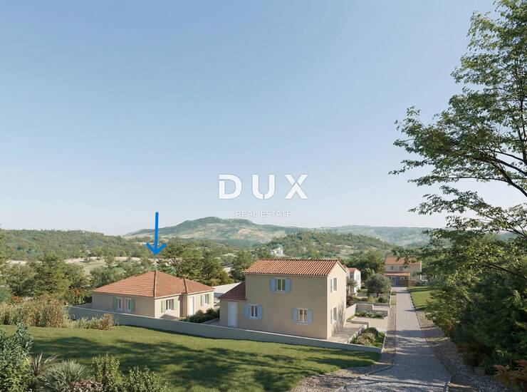 Pićan, građevinsko zemljište 534 m², projekt kuće, bazen — fotografija 3