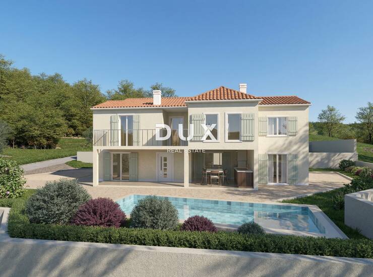 Pićan, kuća, 180 m², bazen, roh-bau faza, 3 sobe, pogled