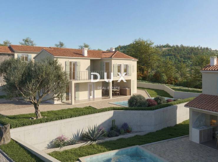 Pićan, kuća, 180 m², bazen, roh-bau faza, 3 sobe, pogled — fotografija 2