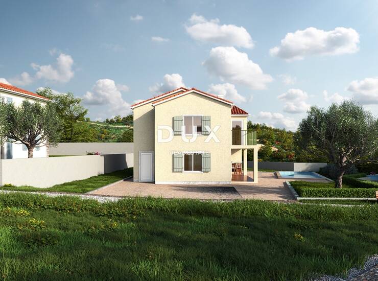 Pićan, kuća, 180 m², bazen, roh-bau faza, 3 sobe, pogled — fotografija 4