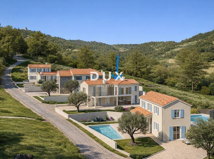 Pićan, kuća, 180 m², bazen, roh-bau faza, 3 sobe, pogled — fotografija 5
