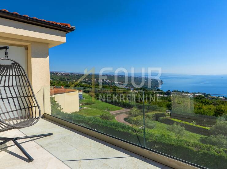 Opatija, Pobri, 1s+db - novogradnja, balkon, pogled na more 