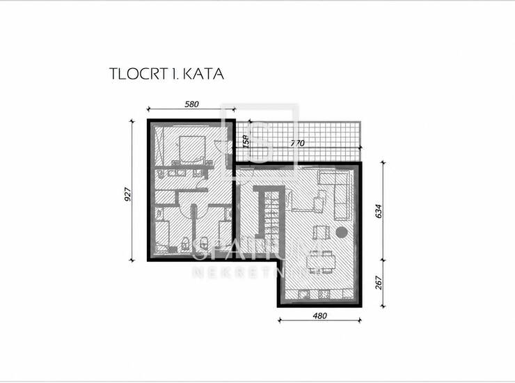 OSIJEK, PROSTRAN STAN U NOVOGRADNJI 88.26 m2 — fotografija 2