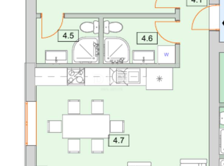 Vodice, dvosobni stan s terasom, 84,83 m² — fotografija 6
