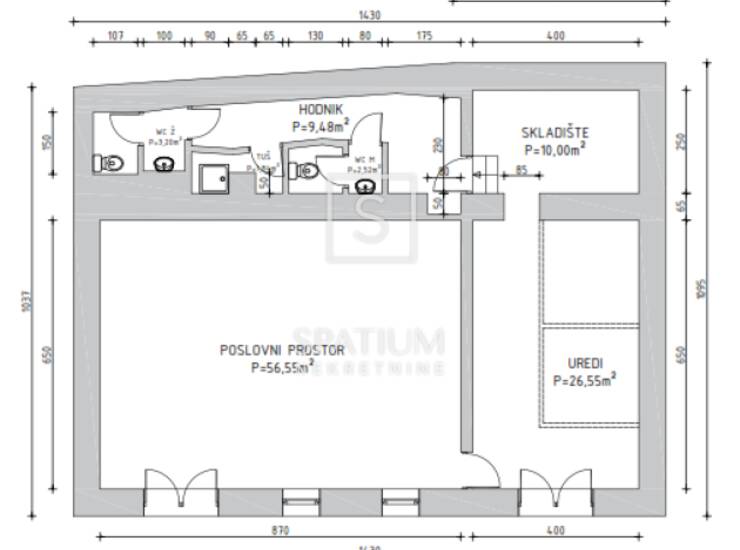 RIJEKA, POSLOVNI PROSTOR 117,90m2 — fotografija 4