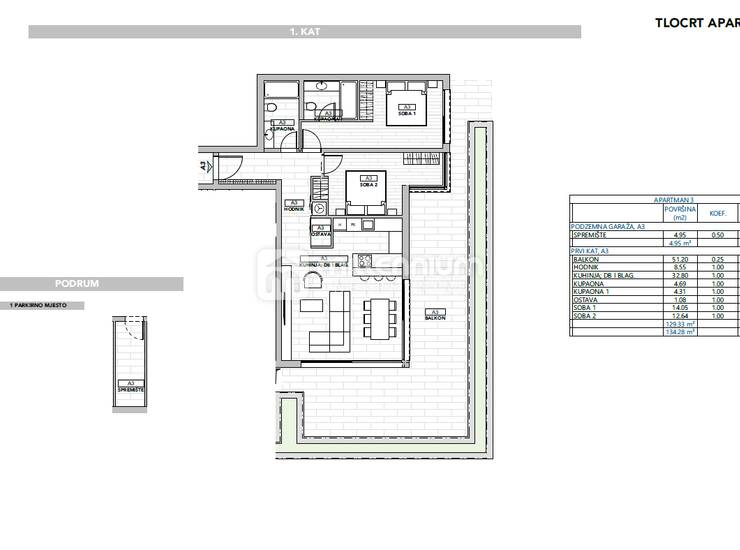 Opatija, luksuzni stan, 2s+db, 93.40m2, pogled na more — fotografija 6