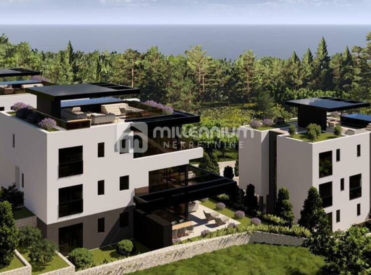 Otok Krk, Krk, novogradnja, 51.06m2 s balkonom i parkingom — fotografija 6