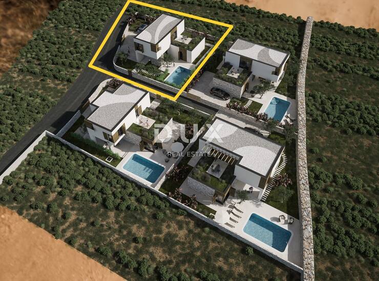Zaton, moderna vila 141,65 m², bazen, fotonaponska elektrana — fotografija 6