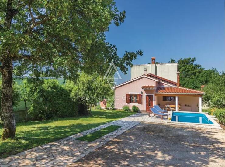Istra, Žminj, prizemna kuća s bazenom na prodaju — fotografija 3