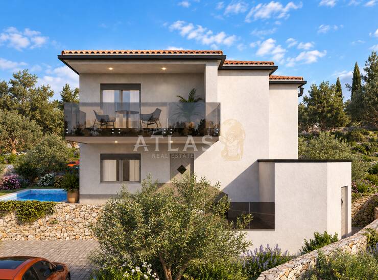VRBNIK – APARTMAN S BAZENOM I POGLEDOM NA MORE — fotografija 4