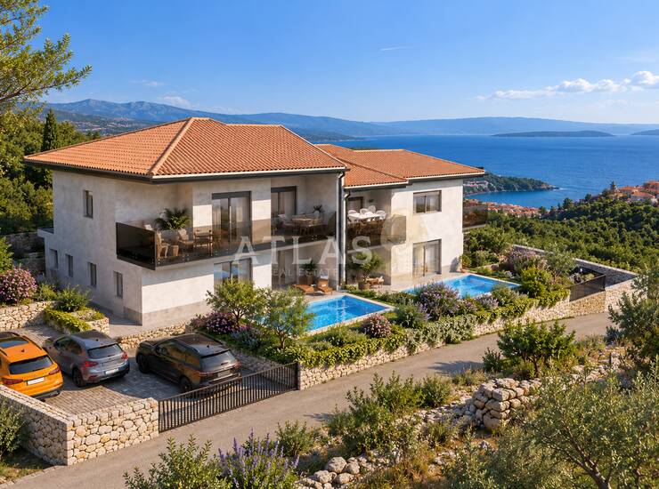 VRBNIK – APARTMAN S BAZENOM I POGLEDOM NA MORE — fotografija 6