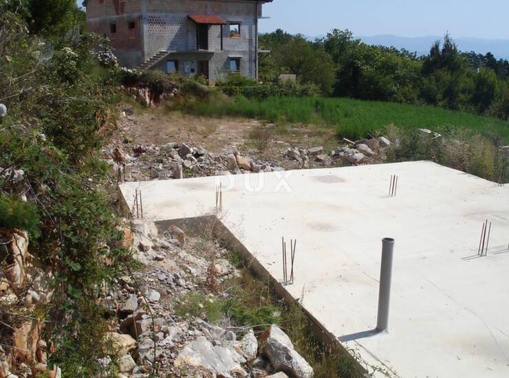Opatija, Veprinac, zemljište 840m2, građevinska dozvola, pogled — fotografija 6