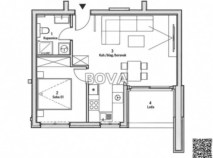 Jednosoban stan 51 m2 – Zadar *Parkirno mjesto* (ID-2613/E)