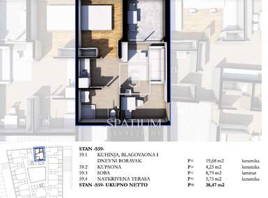 Dvosoban stan, Pazin 38m² - 140.000 € | SveHrNekretnine