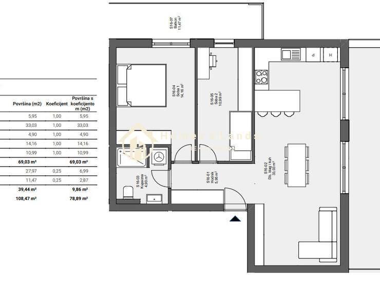Zagreb,Sesvete-Popovec,3-soban  penthouse 107m2(S17)zadnji kat — fotografija 9