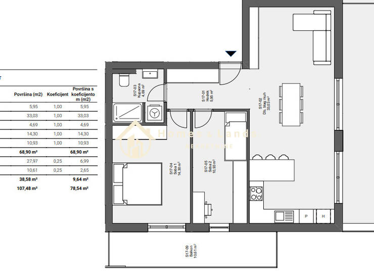 Zagreb,Sesvete-Popovec,3-soban  penthouse 107m2(S17)zadnji kat — fotografija 10