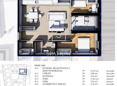 Trosoban stan, Pazin 64m² - 222.500 € | SveHrNekretnine
