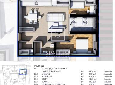 Trosoban stan, Pazin 64m² - 222.500 € | SveHrNekretnine