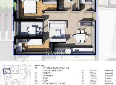 Trosoban stan, Pazin 64m² - 222.500 € | SveHrNekretnine
