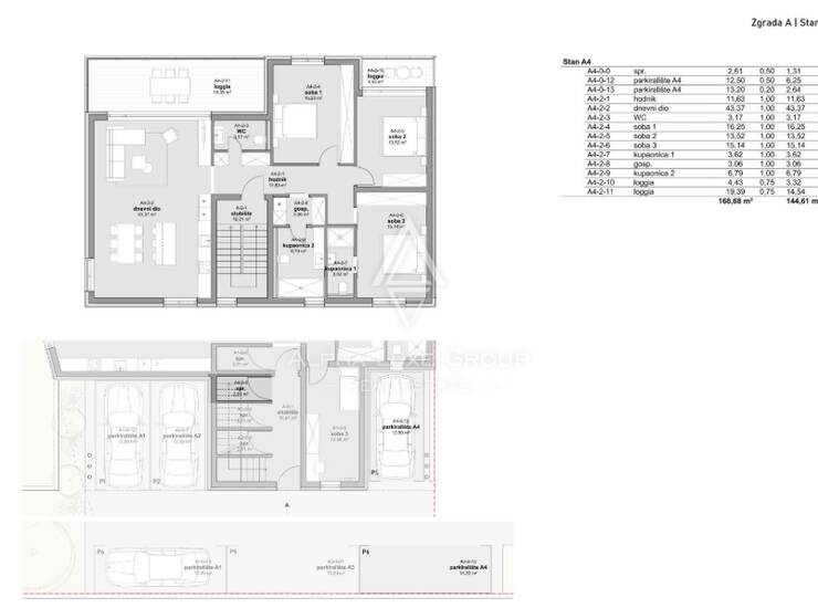 Istra, Umag, luksuzni penthouse s 3 spavaće sobe, 145 m² — fotografija 3