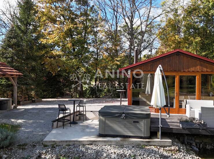 Vaša privatna oaza u Zagorju – drvena kuća s ribnjakom, jacuzzijem i 3.500  — fotografija 4