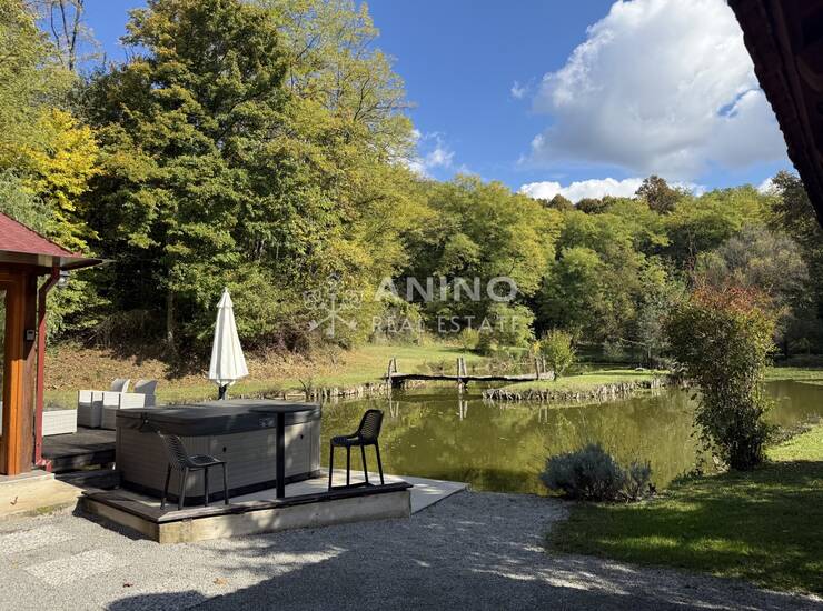 Vaša privatna oaza u Zagorju – drvena kuća s ribnjakom, jacuzzijem i 3.500  — fotografija 5
