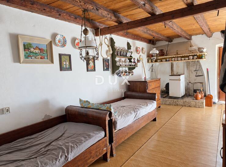 Otok Krk, Kornić, kamena kuća u nizu, 60 m2, okućnica, garaža — fotografija 5
