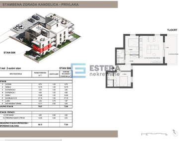 Trosoban stan, Privlaka 77m² - 260.295 € | SveHrNekretnine