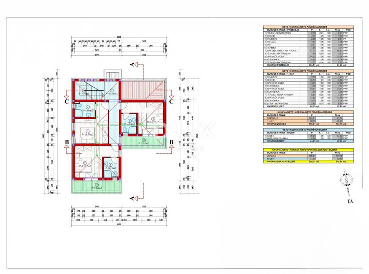 Istra, Višnjan, vila, 173,16 m2, roh-bau, moderna, bazen — fotografija 4