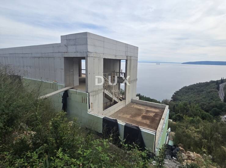 Opatija, Medveja, zemljište, 1080 m2, vila u izgradnji — fotografija 2