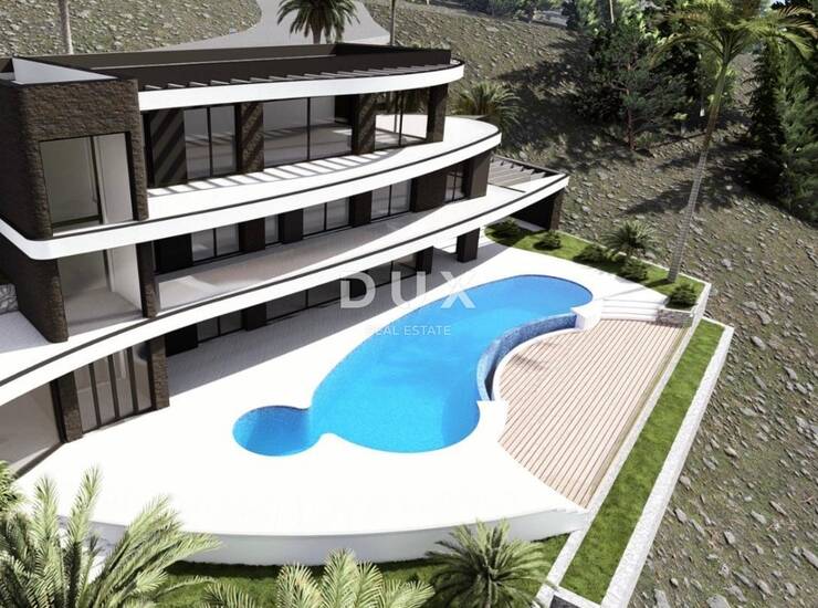 Lovran, Medveja, vila, 450 m2, u izgradnji, okoliš 1080 m2