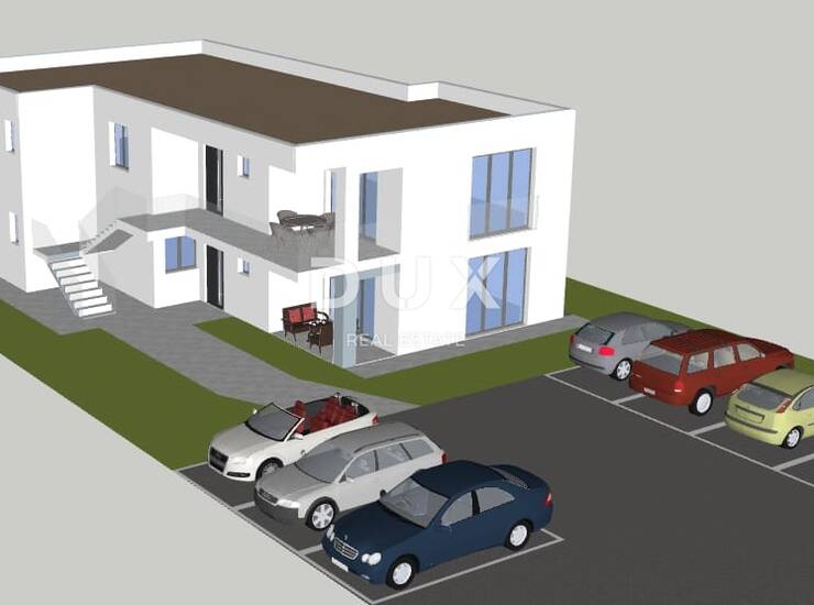 Matulji, Brešca, dvosobni stan, 70m2, prizemlje, novogradnja, okućnica
