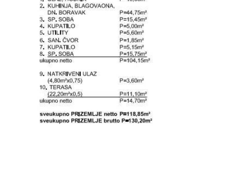 Prodaje se prizemnica veličine 120m2.
Sastoji se od ulaznog hodnik i wc-a,... — fotografija 3