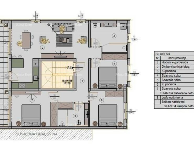 Prodajemo stan u novom stambenom kompleksu od 6 manjih, modernih, stambenih... — fotografija 7
