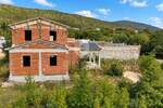 Labin, okolica, kuća s pogledom na more u roh-bau fazi — fotografija 2