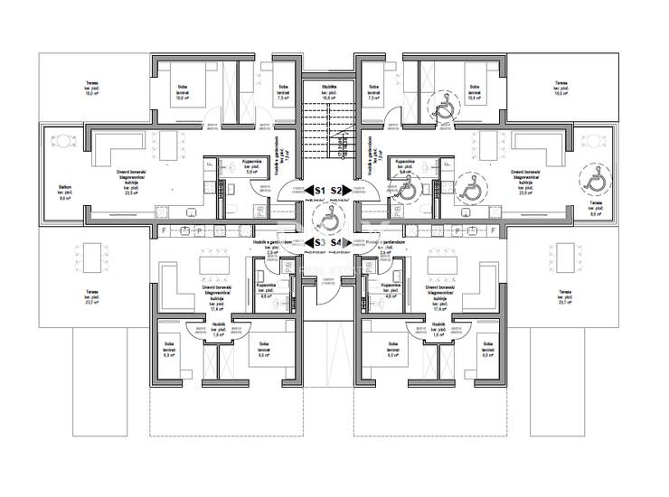 Vodice, 3-soban stan 85,01 m², s vrtom 169 m², 700 m od mora — fotografija 6
